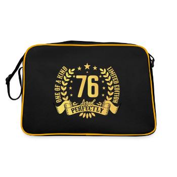 76 ans cadeau d’anniversaire 76 ans - Sac Retro - noir/or - Dos