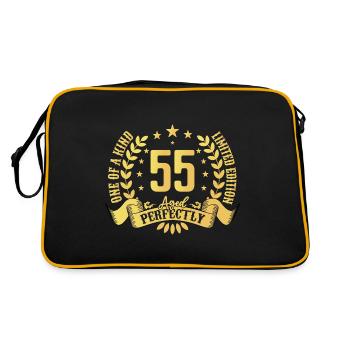 55 ans cadeau d’anniversaire 55 ans - Sac Retro - noir/or - Dos