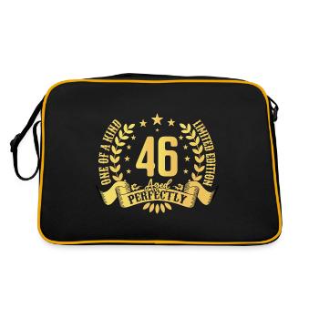 46 ans cadeau d’anniversaire 46 ans - Sac Retro - noir/or - Dos
