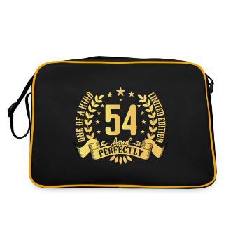 54 ans cadeau d’anniversaire 54 ans - Sac Retro - noir/or - Dos