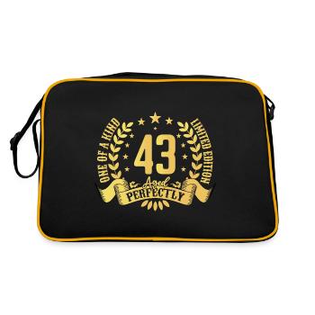 43 ans cadeau d’anniversaire 43 ans - Sac Retro - noir/or - Dos