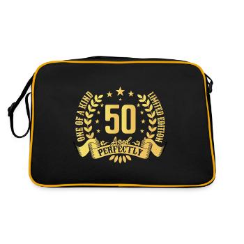 50 ans cadeau d’anniversaire 50 ans - Sac Retro - noir/or - Dos