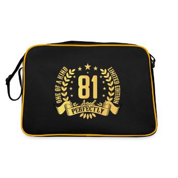 81 ans cadeau d’anniversaire 81 ans - Sac Retro - noir/or - Dos