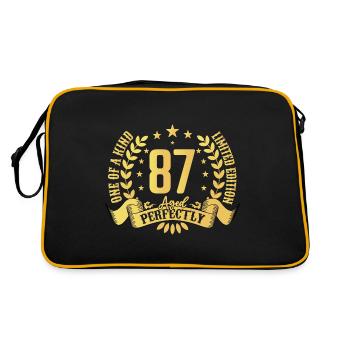 87 ans cadeau d’anniversaire 87 ans - Sac Retro - noir/or - Dos