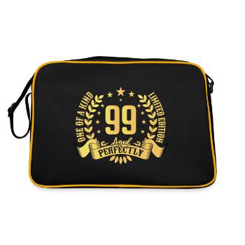 99 ans cadeau d’anniversaire 99 ans - Sac Retro - noir/or - Dos