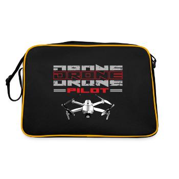 Drohnenpilot Whoop Copter FPV UAS Pilot Drone - Sac Retro - noir/or - Dos