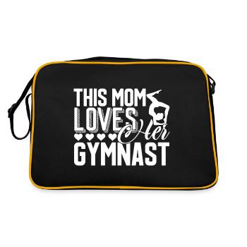 Gymnast This Mon Loves Her Gymnast - Retro Bag - black/gold - Back