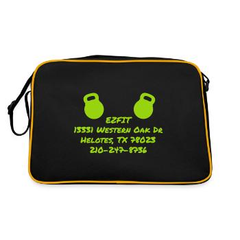 Weightlifting Barbell Ezfit - Retro Bag - black/gold - Back