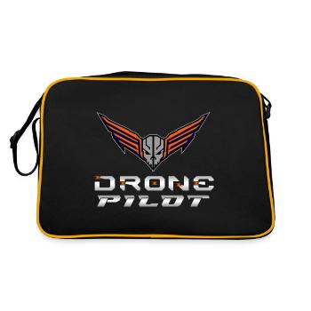 Drone Drones Drone Flight Drone Pilot - Sac Retro - noir/or - Dos