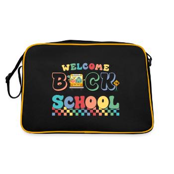 Bienvenue à la rentrée scolaire - Sac Retro - noir/or - Dos