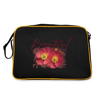 Fleurs Beautiful Athéna - Sac Retro - noir/or - Dos