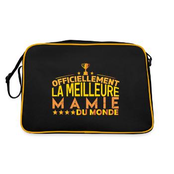mamie meilleure Mamie cadeau pour mamie - Sac Retro - noir/or - Dos