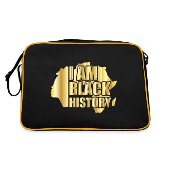 Black History Month Black History - Retro Bag - black/gold - Back