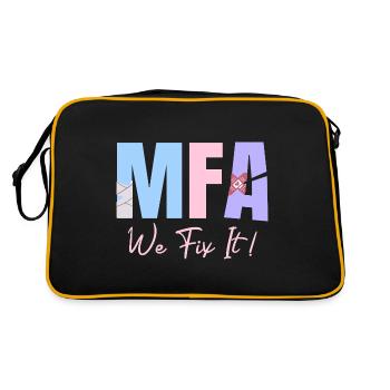 MFA We Fix It Medical Assistant - Retro Bag - black/gold - Back