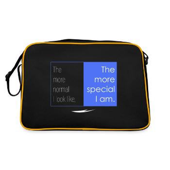 Plus je suis spécial - Sac Retro - noir/or - Dos