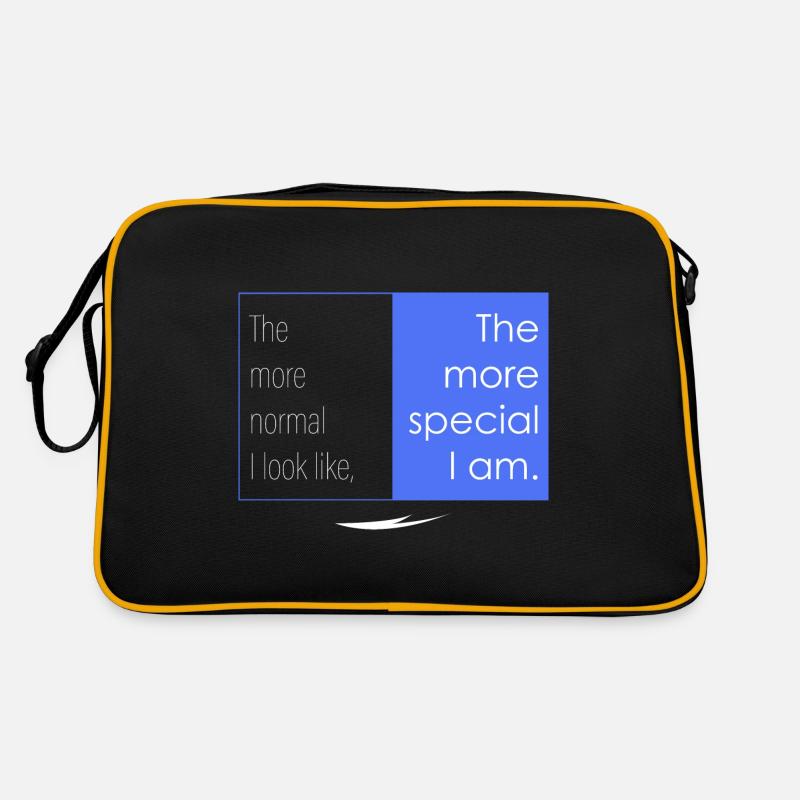 Je besonderer ich bin Retro Tasche
