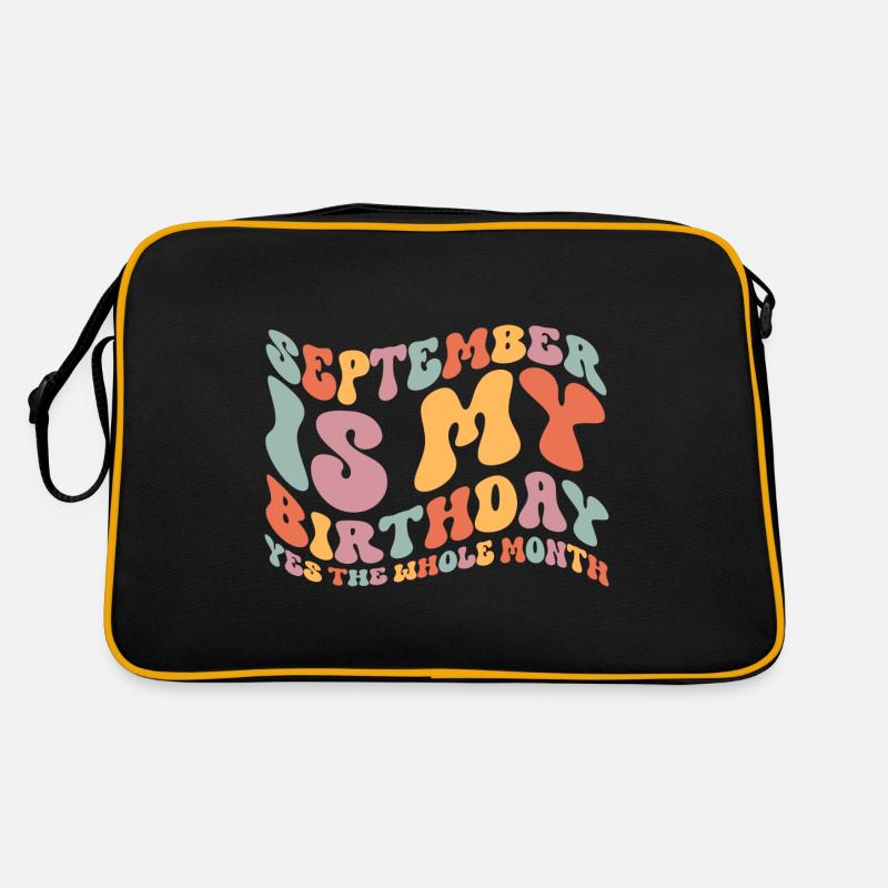 September Geburtstag Retro Tasche