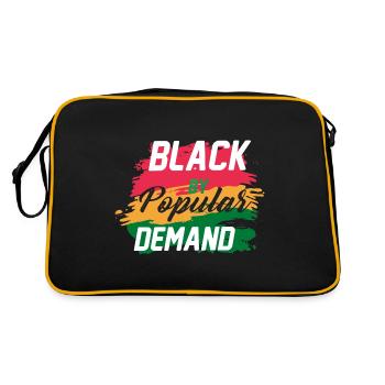 Black History Month Black History - Retro Bag - black/gold - Back