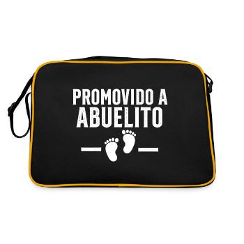 Promovido A Abuelito Annonceurs de grossesse espagnols - Sac Retro - noir/or - Dos