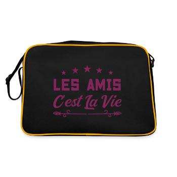 La raclette c est la vie - Sac Retro - noir/or - Dos