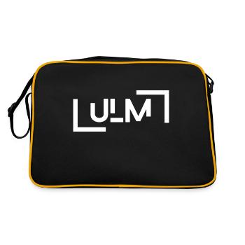 Ulm - Retro Tasche - Schwarz/Gold - Hinten