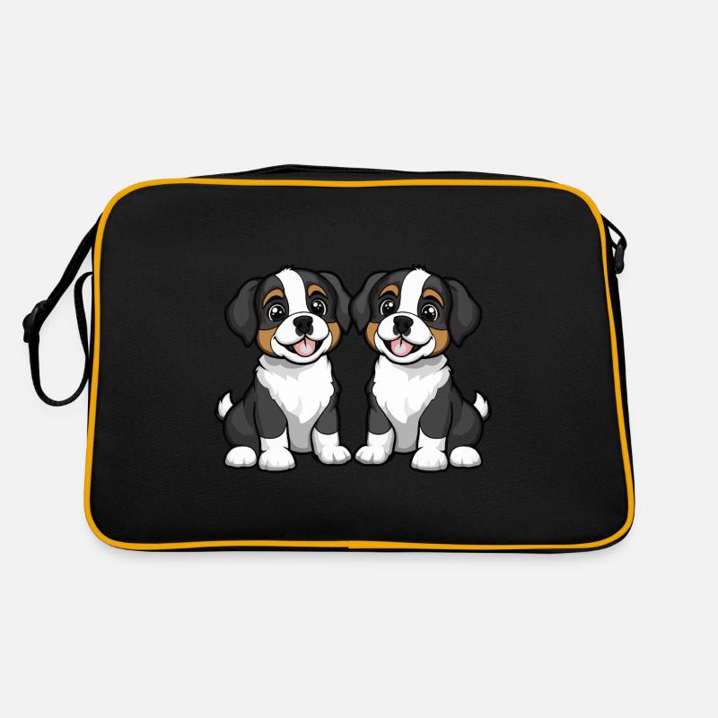 Saint Bernard Hund Comic Retro Tasche