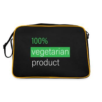 Produit 100% végétarien - Sac Retro - noir/or - Dos