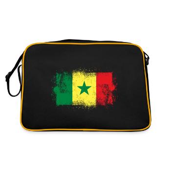 Sénégal - Sac Retro - noir/or - Dos