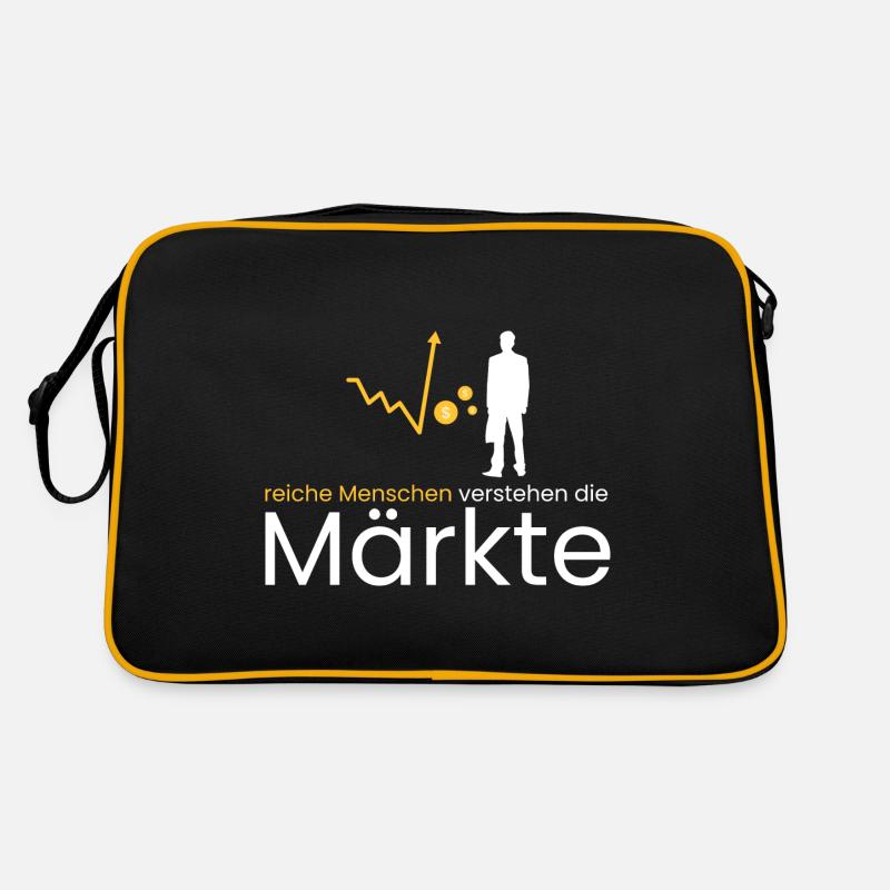 reiche Menschen ahnen Märkte Retro Tasche