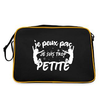 fille petite Je peux pas je suis trop Petite - Sac Retro - noir/or - Dos
