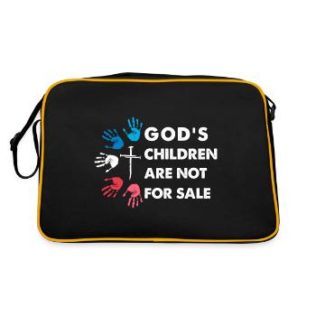 Les enfants de Dieu ne sont pas à vendre - Sac Retro - noir/or - Dos
