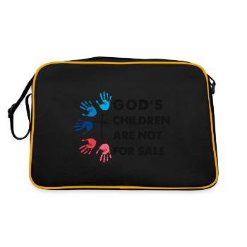 Les enfants de Dieu ne sont pas à vendre - Sac Retro - noir/or - Dos