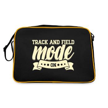 Track And Field Athletes Track & Field Mode On - Retro Bag - black/gold - Back