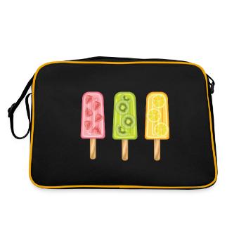 Crème glacée aux fruits - Sac Retro - noir/or - Dos