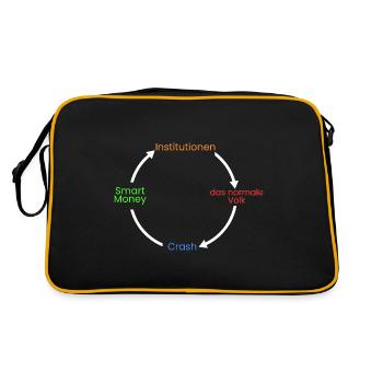 > d’institutions smart money > - Sac Retro - noir/or - Dos