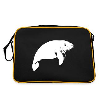 Manatee - Manatee - Siren - Retro Bag - black/gold - Back