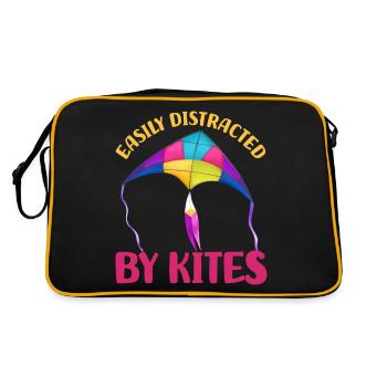 Kite flying - Retro Bag - black/gold - Back