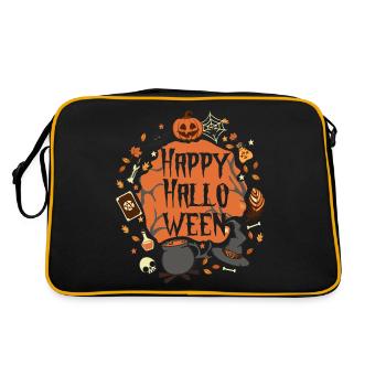 "Happy Halloween" Spooky Costume for Women - Retro Bag - black/gold - Back