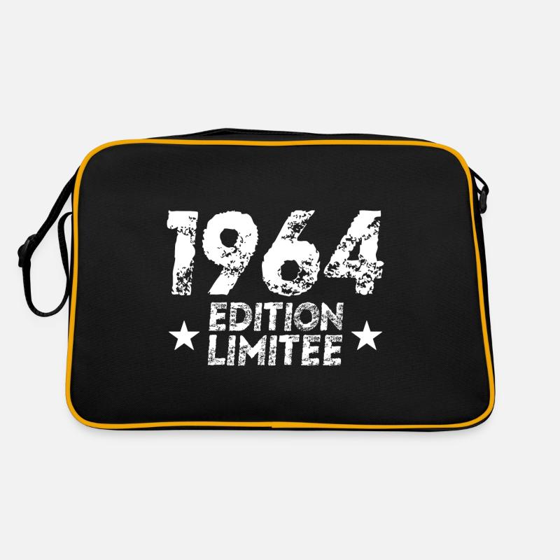 Vintage 1964 Limited Edition Geburtstagsgeschenk - Retro Tasche - Schwarz/Gold
