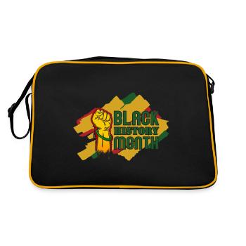 Black History Month Black History - Retro Bag - black/gold - Back