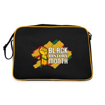 Black History Month Black History - Retro Bag - black/gold - Back