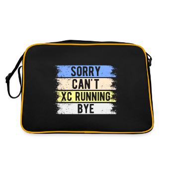 Funny XC Running Gift XC Runner Edition - Retro Bag - black/gold - Back