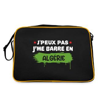 je peux pas je me barre en Algérie - Sac Retro - noir/or - Dos