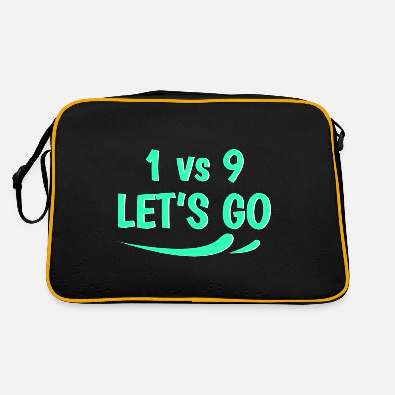 1 vs 9 lets go Retro Tasche