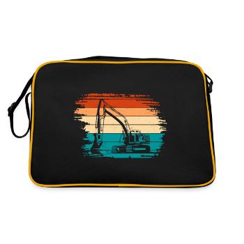 Excavatrice - Sac Retro - noir/or - Dos