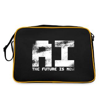 Artificial Intelligence - AI - The future is now - Retro Bag - black/gold - Back