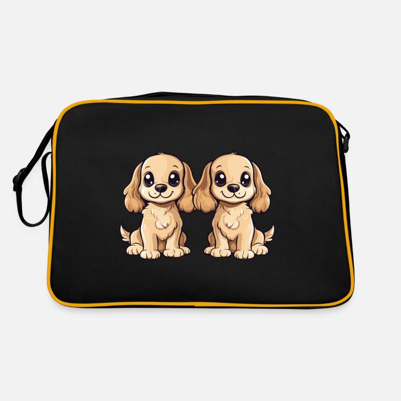 Cocker Spaniel Hund Comic Retro Tasche