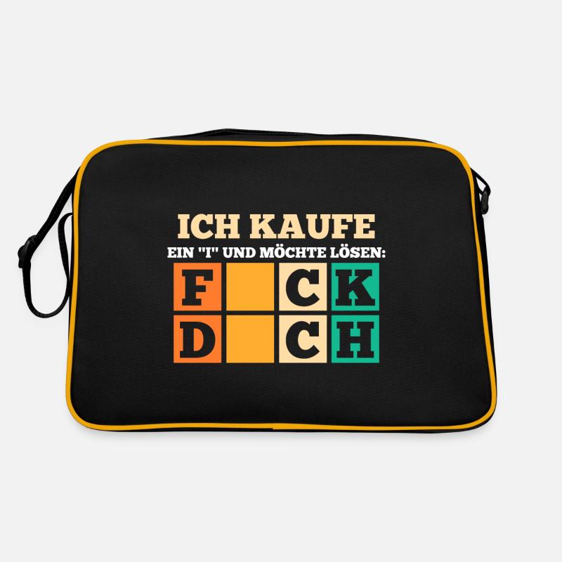 Mittelfinger Lustige Sprüche Retro Tasche