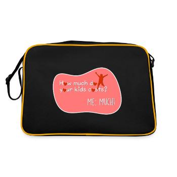 Children are expensive! - Retro Bag - black/gold - Back