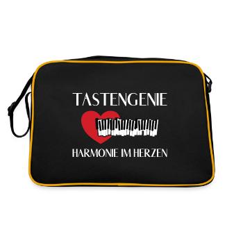 Piano Musicien Clavier Genius Piano - Sac Retro - noir/or - Dos